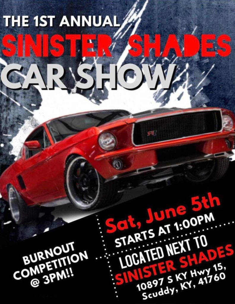 Sinister Shades Car Show Kentucky Cruises