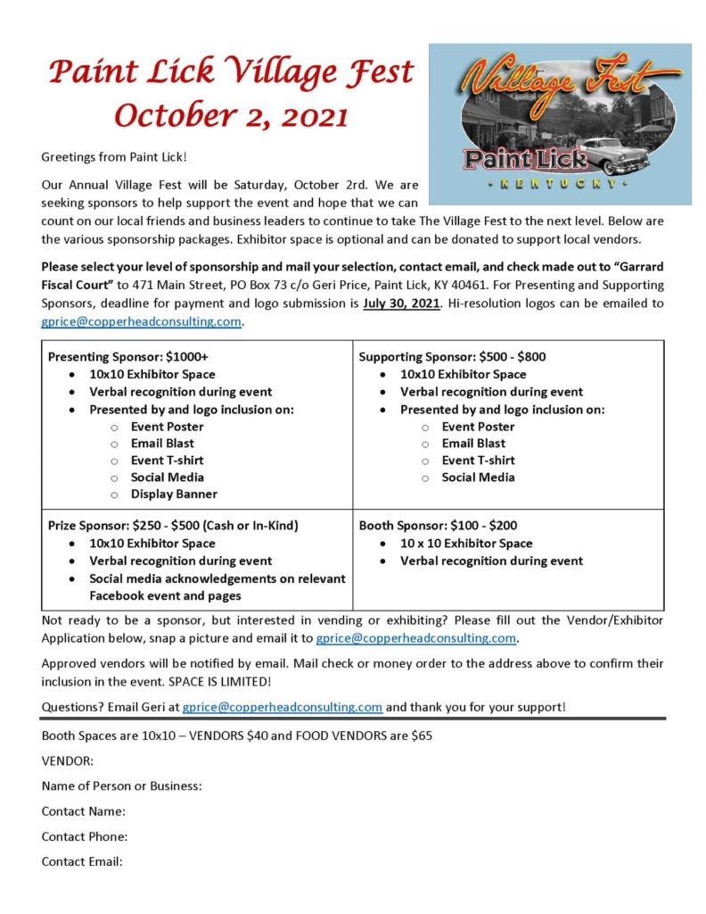 Paint Lick Village Fest Car Show Kentucky Cruises