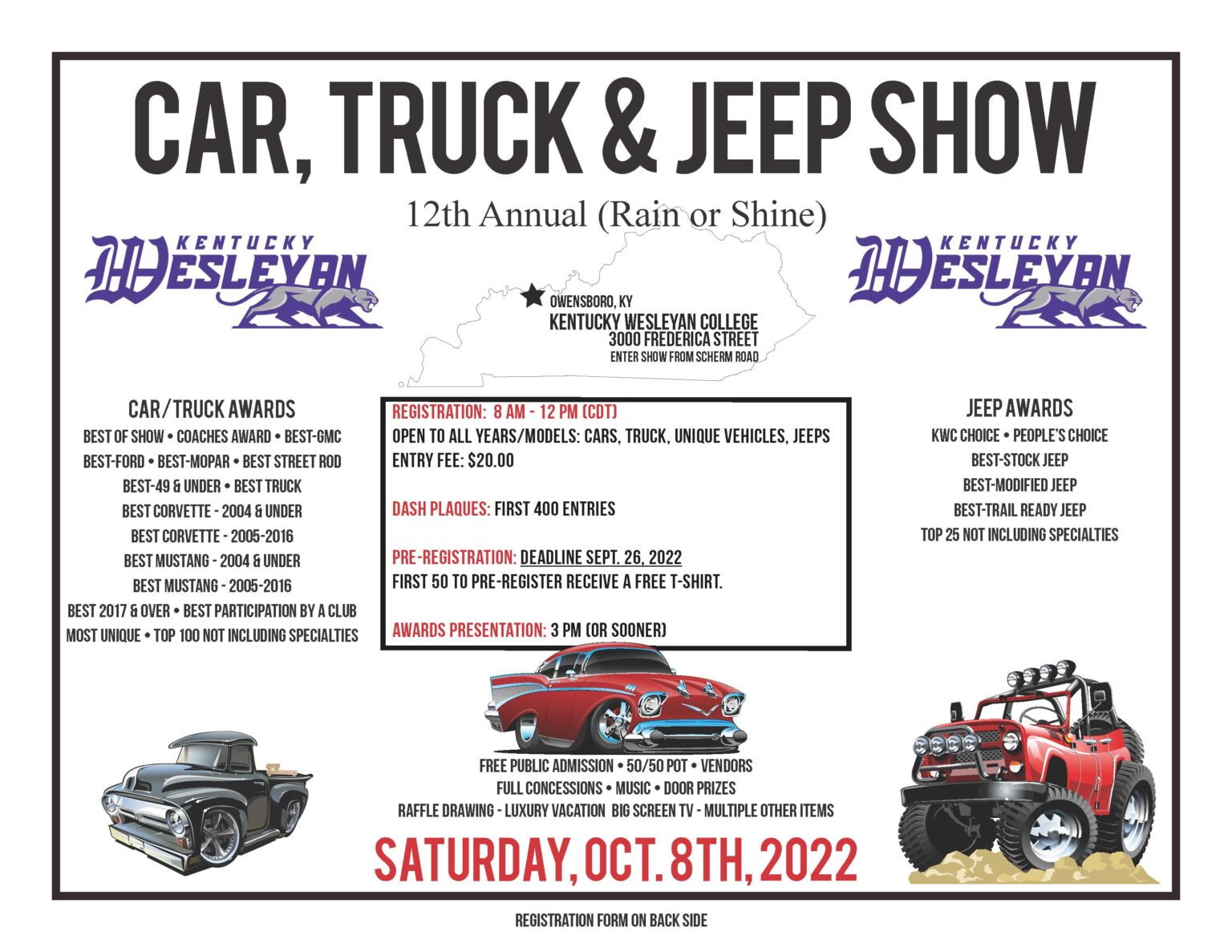 Car, Truck and Jeep Show Kentucky Cruises