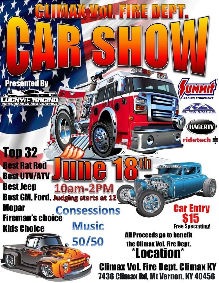 Climax VFD Car Show Kentucky Cruises