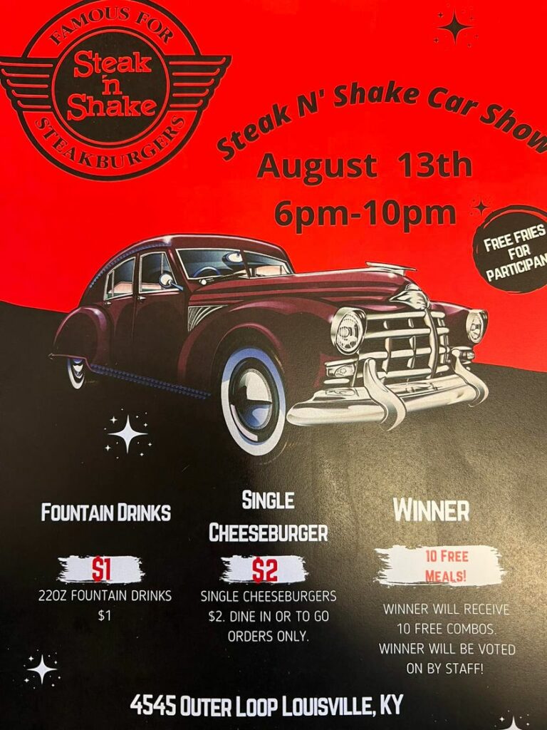 Steak ‘n’ Shake Car Show Kentucky Cruises