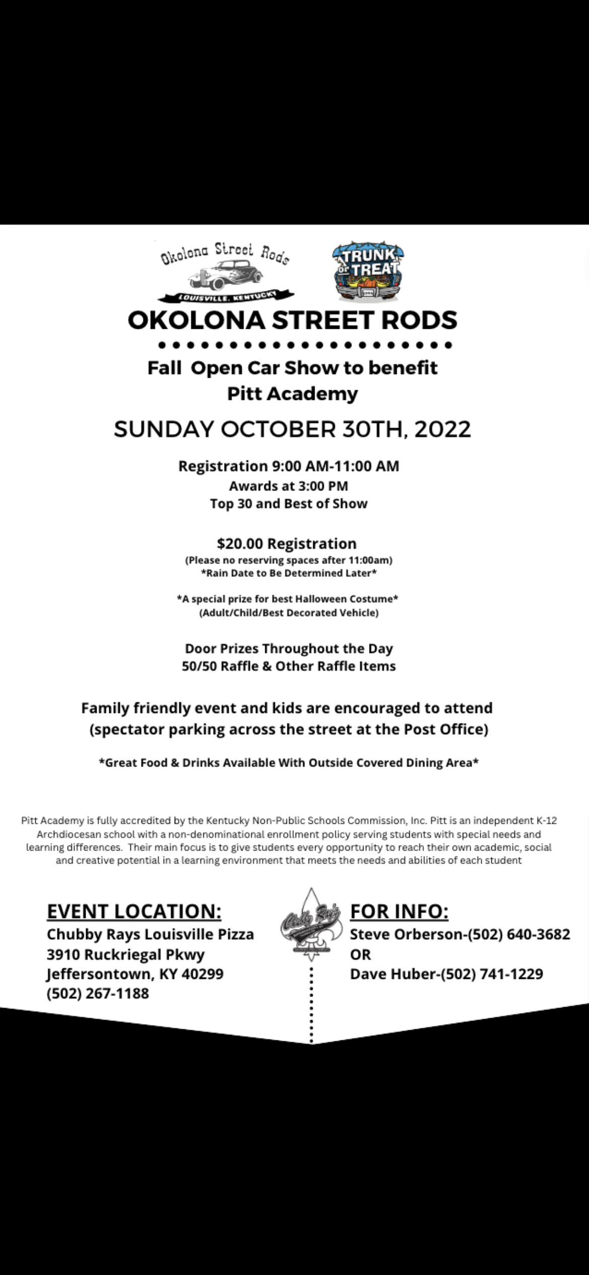 Okolona Street Rods Trunk Or Treat Kentucky Cruises