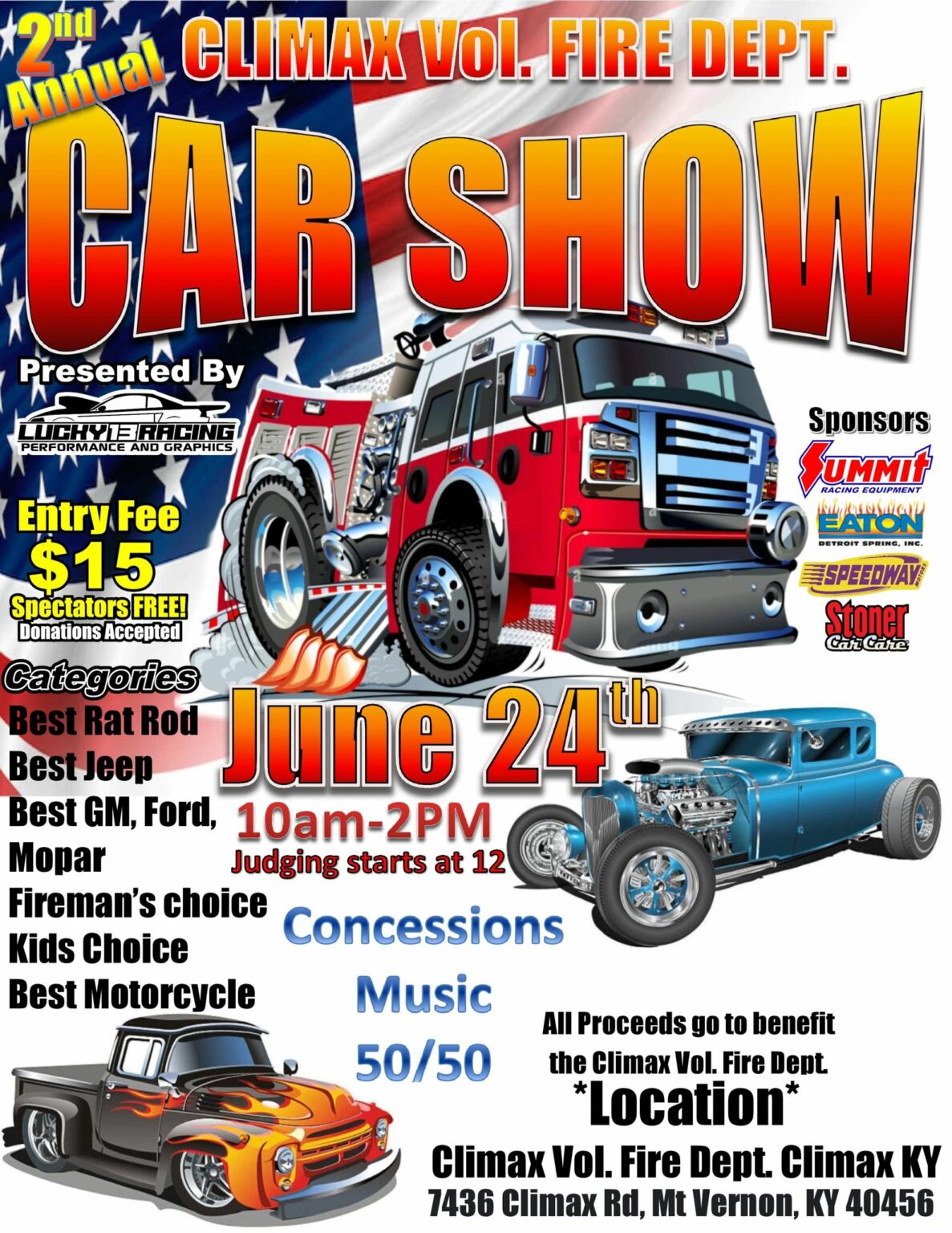 Climax VFD Car Show Kentucky Cruises
